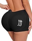 Zimi Collection Butt Lifter Panties for Women Padded Underwear Seamless Booty Pads Enhancer Shapewear Butt Lifting Panty Black XL