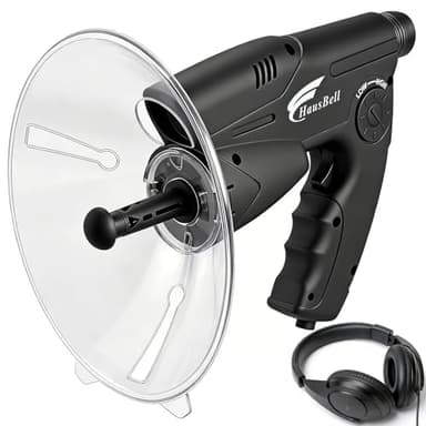 HAUSBELL Outdoor Adventure Kit – Parabolic Listening Device for Nature Exploration, Bionic Ear with 8X Monocular & Headphones, Bird Watching & Sound Amplifier for Anyone Ages 6-80