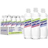 Propel Energy Boost Zero Calorie Flavored Water With Electrolytes and Caffeine, 3 Flavor Variety Pack, 16.9 fl oz Bottles (12 Pack)