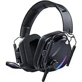 Vakedy HW12 Gaming Headset for PC,PS5,PS4,Xbox One,Switch,Gaming Headphones with Microphone Wired Headset with 3.5mm Audio Jack(Black)