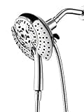 Shower Head with Handheld High Pressure: INAVAMZ Hand Held Shower Head & Rain Shower Head 2-IN-1 Shower Head with 59" Rotatable Stainless Steel Hose, Shower Trim Systems