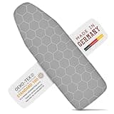arteneur Ironing Board Cover and Pad 15x54 - Made in Germany Iron Board Cover with Heat Reflective Aluminum Coating and Padding- Heavy Duty Iron Board Cotton Cover with Elastic Drawstring Stretch Fit