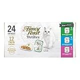 Purina Fancy Feast Gourmet Wet Cat Food Variety Pack, Petites Gravy Collection, break-apart tubs, 24 servings - (Pack of 12) 2.8 oz. Tubs