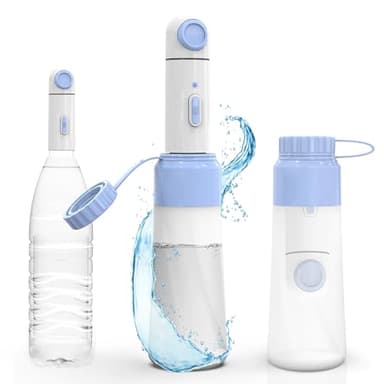Portable Bidet for Travel - High Pressure Handheld, Rechargeable Electric Portable Bidet Sprayer for Toilet with 2 Pressure Options Peri Bottle for Women & Men Personal Hygiene Cleaning (Blue)