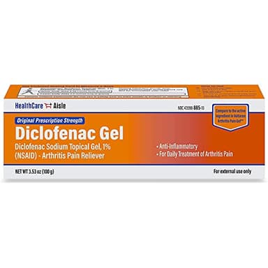 HealthCareAisle Diclofenac Gel, 1%, Arthritis Pain Relief - 100 g tube - Original Prescription Strength (NSAID)