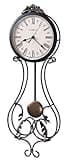 Howard Miller Peacock II Wall-Clocks, Charcoal Gray