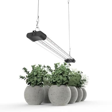 APICDOM LED Grow Light Full Spectrum Light Linkable 5000K Daylight + 660nm Red Indoor Plant Lighting Fixture (2 FT)
