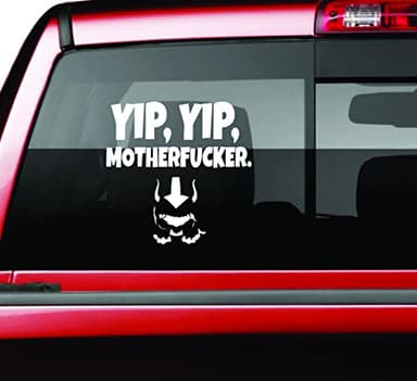 Zoom Zoom Appa Car Window Wall Notebook Laptop Sticker Decal