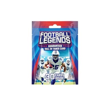 Football Legends Pack | 30 Football Cards | Guaranteed Hall of Fame Player Card
