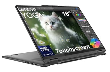 Lenovo Yoga 7i 2-in-1 AI Business Laptop (16" FHD+ Touchscreen, Intel Ultra 7 155U (Beat i7-1355U), 16GB DDR5 RAM, 1TB SSD), Backlit, FHD IR Webcam, Fingerprint ,Thunderbolt 4, Win 11 Home, AI PC