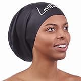 Large Swim Cap for Long Hair - Waterproof Durable Silicone Swimming Cap for Braids, Dreadlocks, Weaves, Afros, Curls – Swim Caps for Women & Men – Anti-Leak Seal for Pool, Beach, Laps & Water Workouts