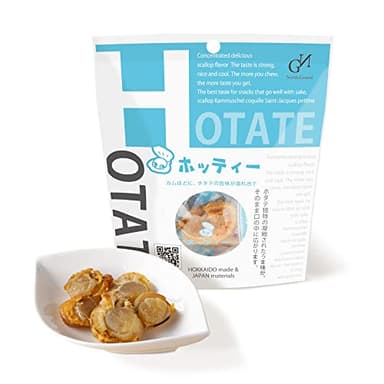 North.Grand Soft Baked Scallop "Hotty" Made in Japan 1.69oz 48g Dried scallops Hokkaido hotate grilled scallop roasted scallop fat-free snack healthy ほたて 帆立 ホタテ