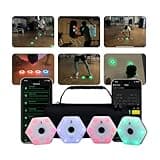 Sports Reaction Agility Lights Training Kit Improves Reaction Time & Agility for Athletes, Physical Therapists & FitnessTrainers. Great for Soccer, Tennis, Football, Basketball, and Martial Arts.