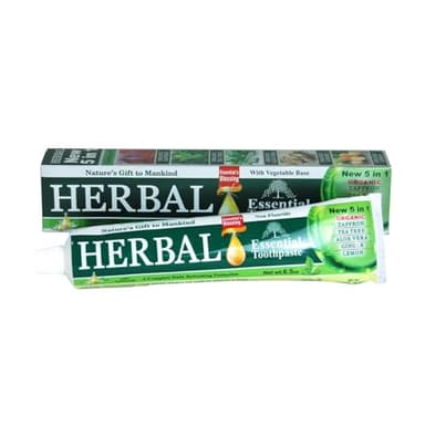 Essential Palace Herbal Toothpaste, 5 in 1, Non Fluoride, Vegetable Base 2 Pack