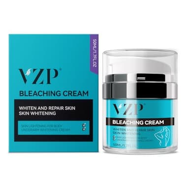 VZP Skin Bleaching Cream, Skin Lightening for Intimate Areas, Moisturizing Cream Contain Vitamin C for Underarm, Armpit, Knees, Elbows, Inner Thighs and Bikini Area (1.7 Fl Oz)