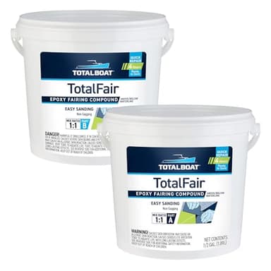TotalBoat TotalFair Marine Epoxy Fairing Compound for Fiberglass, Wood, Aluminum and Steel (Gallon 2-Part Kit)