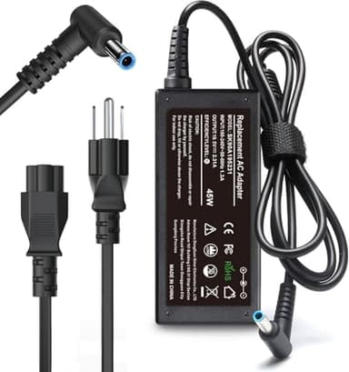 45W Charger Compatible with HP Laptop Charger, Blue Tip, Pavilion x360 11 13 15, Zbook 14u G4 G5 15u 15 G3, Notebook 15, Stream 13 11 14 AC Adapter with Power Cord