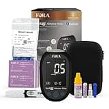 FORA Test N'GO Advance Voice Bluetooth Blood Ketone Monitor Kit – Includes 1 Monitor, 10 Ketone Strips, 10 Lancets & 1 Control Solution