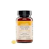 NatureWise Vitamin D3 5000IU + K2 (MK7) 100mcg with Organic Extra Virgin Coconut Oil - Supports Calcium Absorption, Bone & Immune Health - Non-GMO, Soy & Gluten-Free - 90 Softgels[90-Day Supply]