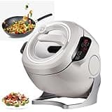 ZUMAHA Automatic Cooking Machine, 2000W 6L Auto Cooking Wok, One-Click Smart Start, Three Speed Adjustable, 360° Automatic Rotation, for Stir Frying, Stewing, with Smart Touch