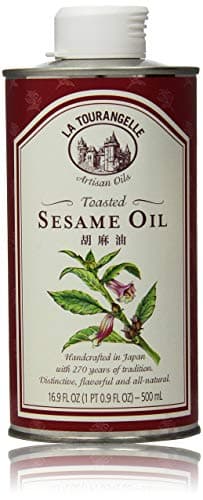 La Tourangelle, Toasted Sesame Oil, Great for Cooking, Add to Noodles, Stir-Fry, Vegetables, Vinaigrettes, and Marinades, 16.9 Fl Oz