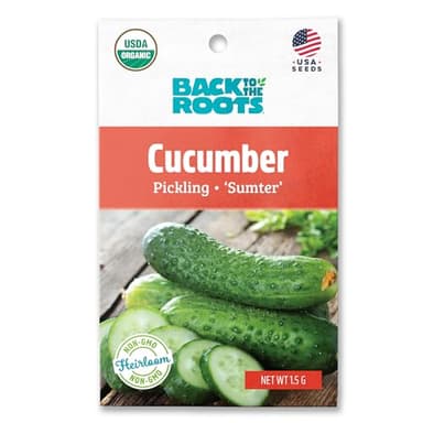 Back to The Roots 100% Organic Seed Packet - Cucumber 'Pickling Sumter' 1.5g