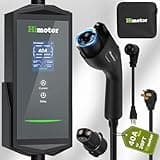 Himotor EV Charger Level 2, 16-40A 110-240V, Include J1772 to Tesla Adapter, Tesla Charger, with 26ft Charge Cable and NEMA 14-50 Plug, with Function of Adjustable Current and Reserve Charging Time