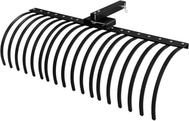 Landscape Rake Implement for Removal of Rock, Grass Clumps and Debris Fits for Lawn Tractors Or ATV/UTV