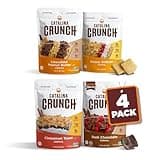 Catalina Crunch Protein Cereal | Sugar Free Breakfast Cereal with 11g of Protein | Gluten Free, Keto Friendly | Variety Pack 4 Flavors (Pack of 4)