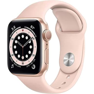 Apple Watch Series 6 (GPS + Cellular, 40mm) - Gold Aluminum Case with Pink Sand Sport Band (Renewed)