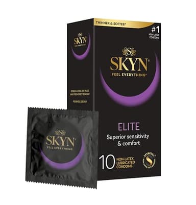 SKYN Elite, 10 Count, Ultra-Thin, Lubricated Latex-Free Condoms​