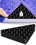 JYCONVSTO97 Rug Pads Grippers 12 PCS, Non Slip Rug Pads, Reusable and Washable Rug Pad Gripper for Area Rugs, Carpet Pads Rug Corner