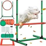 Dog Agility Training Kit Dog Sports Outdoor Games Obstacle Course | Tunnel Hurdle Jump Ring