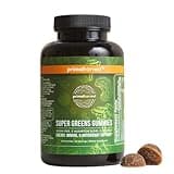 Primal Harvest Super Greens Gummies, Superfood Blend with Adaptogenic Mushrooms Vitamins & Nutrient-Rich Minerals & Antioxidants for Energy & Immune Support (1 Pack (60 Count), Berry)