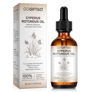 GOGIFTGO Cyperus Rotundus Oil,Cyprus Rotundus Oil for Hair Removal,Cyperus Oi-l Natural, Soothing and Gentle,Reducing Body Hair Growth,Smooth Skin & Hair Removal,60ml (1pcs)