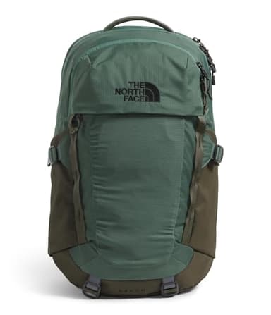 The North Face Recon Everyday Laptop Backpack - Daypack, Water Repellent, Laptop Sleeve, 2 Water Bottle Pockets, Duck Green/New Taupe Green, One Size
