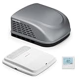 RV Air Conditioner 15K 110-120V, KINGRVER Non-Ducted Rooftop AC Unit for RV, Only Cooling, Quiet AC, Easy Install, Grey