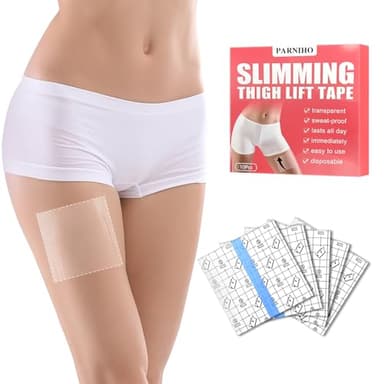 parniho Thigh Lift Tape for Loose Skin, Instant Lift Patch for Legs Clear Adhesive Strips for Instantly Lift Loose Skin, Waterproof Sweatproof Body Tape for Women