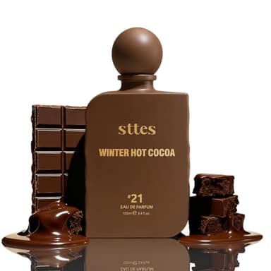Sttes Perfume #21 for Women – Winter Hot Cocoa Eau de Parfum, Warm Cocoa, The Exact Sweetness You Remember:Hot Milk & Soft Vanilla Scent, Long-Lasting Sweet Gourmand Fragrance, 100ml