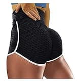 High Waisted Booty Shorts for Women Sexy Butt Lifting Plus Size Biker Shorts Seamless Tummy Control Yoga Shorts
