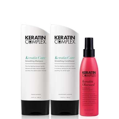 Keratin Complex - Keratin Care Retail Kit - Keratin Care Shampoo & Conditioner 13.8 oz each & 5 fl oz Keratin Obsessed