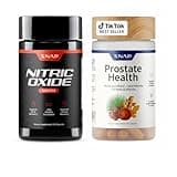Snap Supplements Prostate Health Support Supplement Bundle with Nitric Oxide Booster – 90 Capsules & 90 Capsules