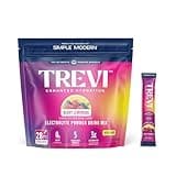 TREVI™ Electrolytes Powder Packets – Sugar Free Hydration Drink Mix Rehydrate Daily Electrolyte Replenisher Hydrates Himalayan Pink Salt Vitamins Trace Minerals No Artificial Dye 28 Ct Berry Lemonade