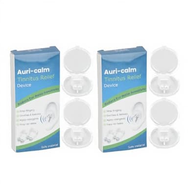 FOSA 2pcs Tinnitus Relief Device, Gentle Pressure, Magnetic Treatment, Ear Discomfort and Pressure Reduction, Portable and Versatile