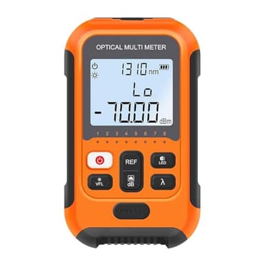 D YEDEMC Fiber Optic Cable Tester Portable Optical Fiber Power Meter FC/SC/ST Universal Interface Integrated OPM, VFL, and RJ45 Functions (OPM-VFL-2)