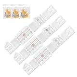 Plus Corner Tell Tale Crack Monitor, Concrete Crack Monitoring Record Clear, Black/Red, 0mm Graduation Marks for the Standard Crack and Corner Tell Tale Record (1 Piece)