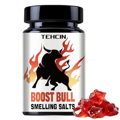 Boost Bull Smelling Salts – Pre-Activated Formula for Instant Energy, Enhanced Focus, and Maximum Strength for Athletes in Powerlifting, Football, and Fitness – Long-Lasting & Consistent Performance