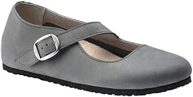 Birkenstock Womens Tracy Mary Jane, Grey Nubuck, Size 37 N EU (6-6.5 N US Women)