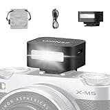 ZF04 Mini Camera Flash Speedlite On Camera, 372 Full-Power Flashes 2.5S Recycle Mini Manual Flash for Canon/Sony zv1/Sony zve10 /Ricoh gr3/Nikon/Fuji f1 (Black)