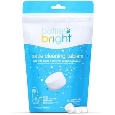 Bottle Bright Bulk Pack (78 Tablets)- Clean Stainless Steel, Thermos, Tumbler, Insulated, Plastic and Reusable Water Bottles –Bottle Bright Cleaning Tablets are Easy and Safe to Use